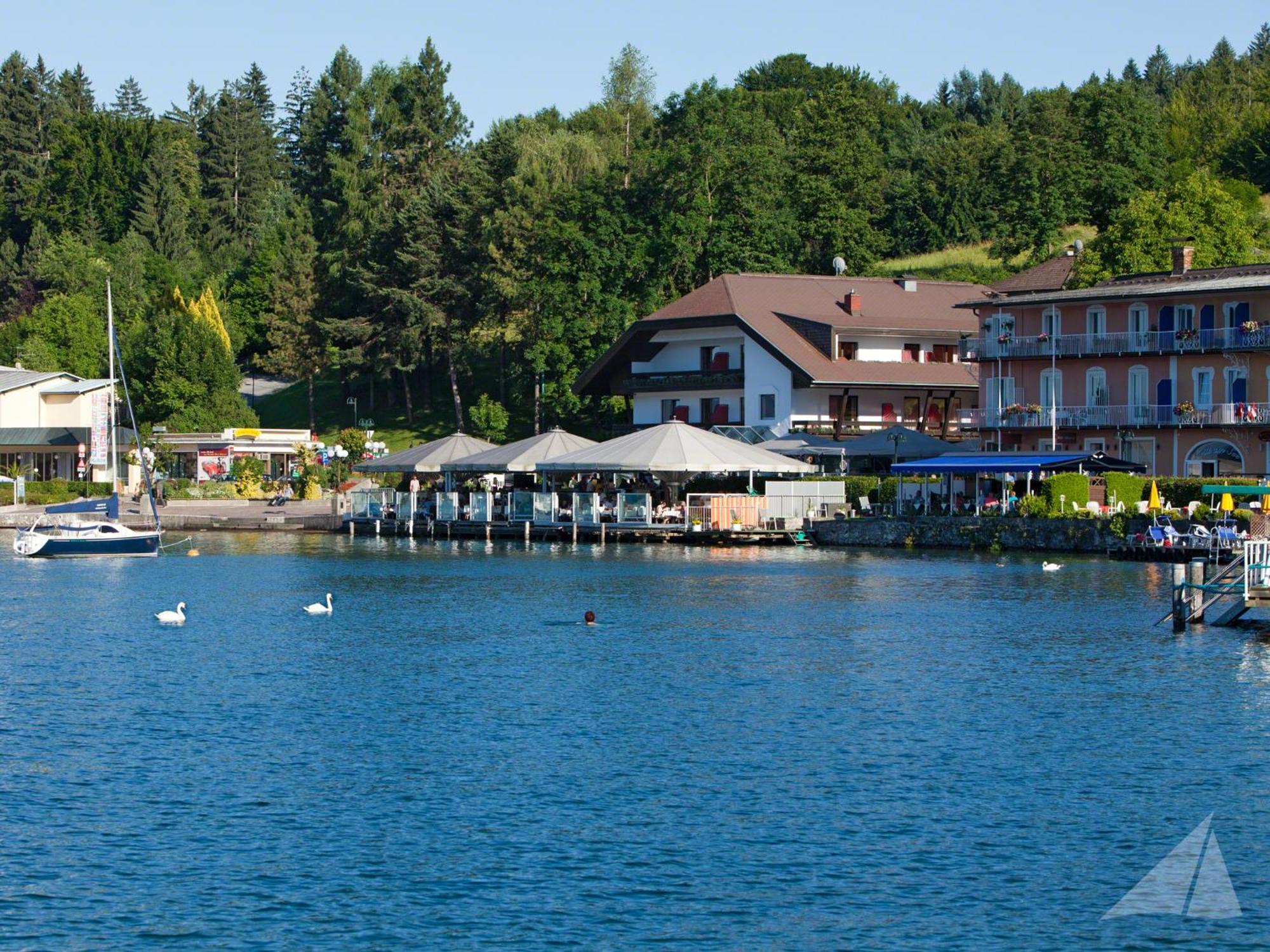 Hotel-Restaurant "Veldener Traumschiff" Direkt Am See In 2Min Im Zentrum Velden am Wörthersee Eksteriør billede