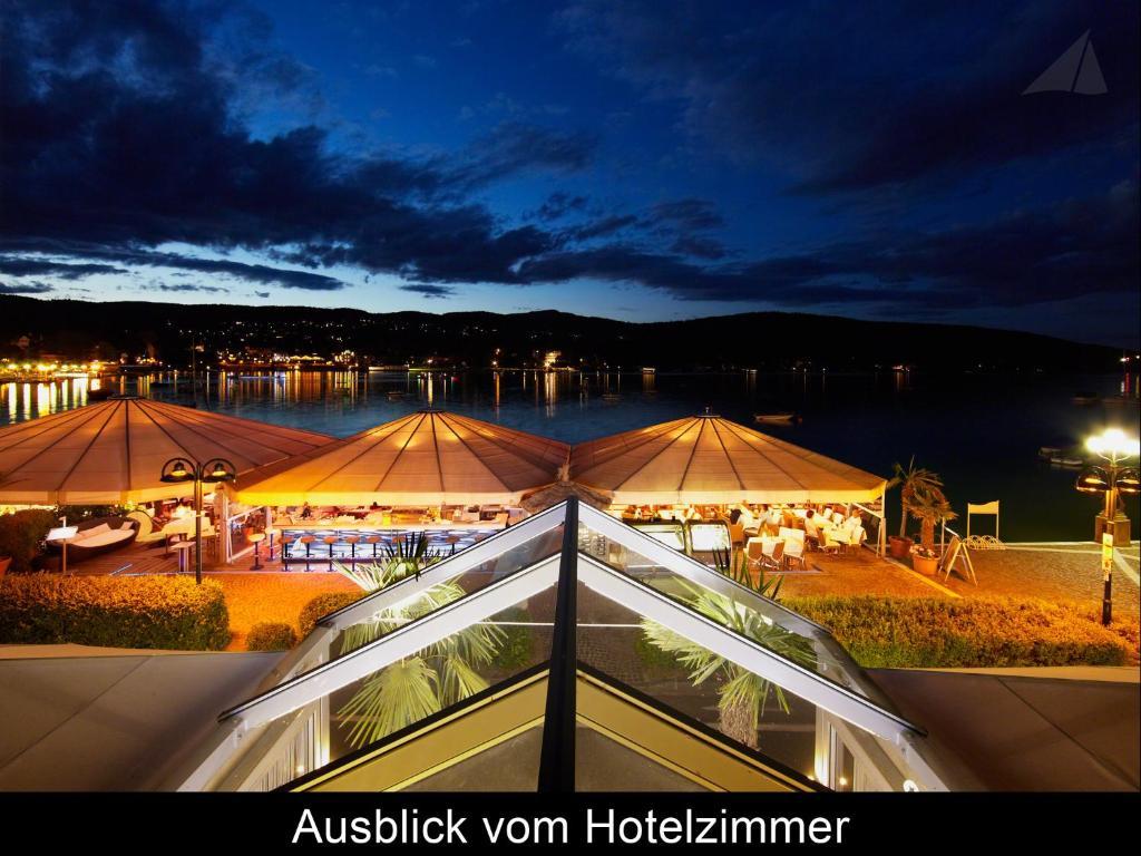 Hotel-Restaurant "Veldener Traumschiff" Direkt Am See In 2Min Im Zentrum Velden am Wörthersee Eksteriør billede